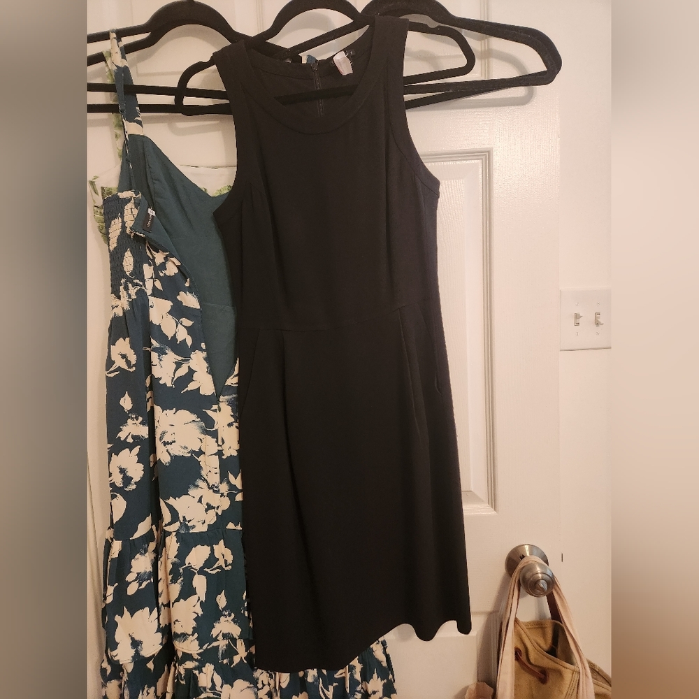 Theory Black Sleeveless Work dress